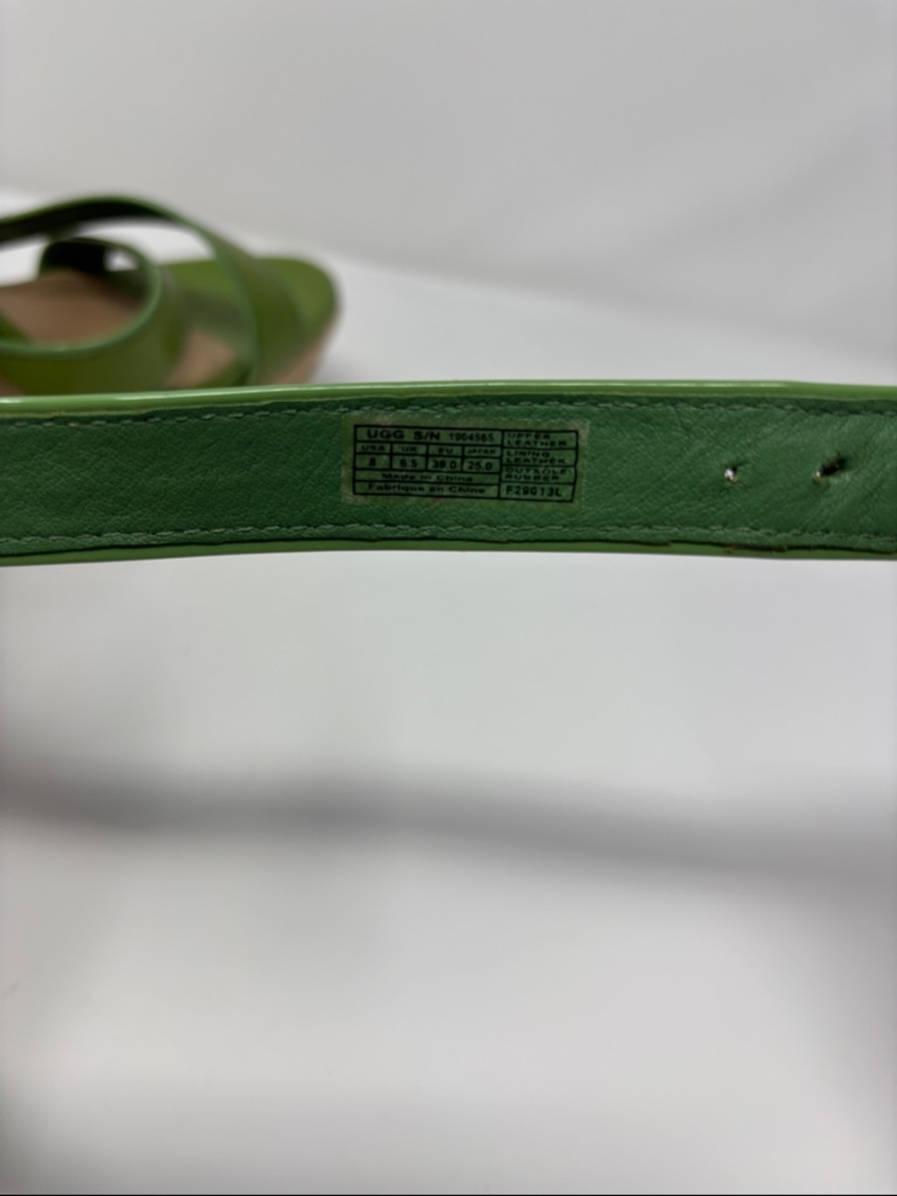 Ugg Green Wedge Sandals with Braided Platform 8 - Picture 7 of 7